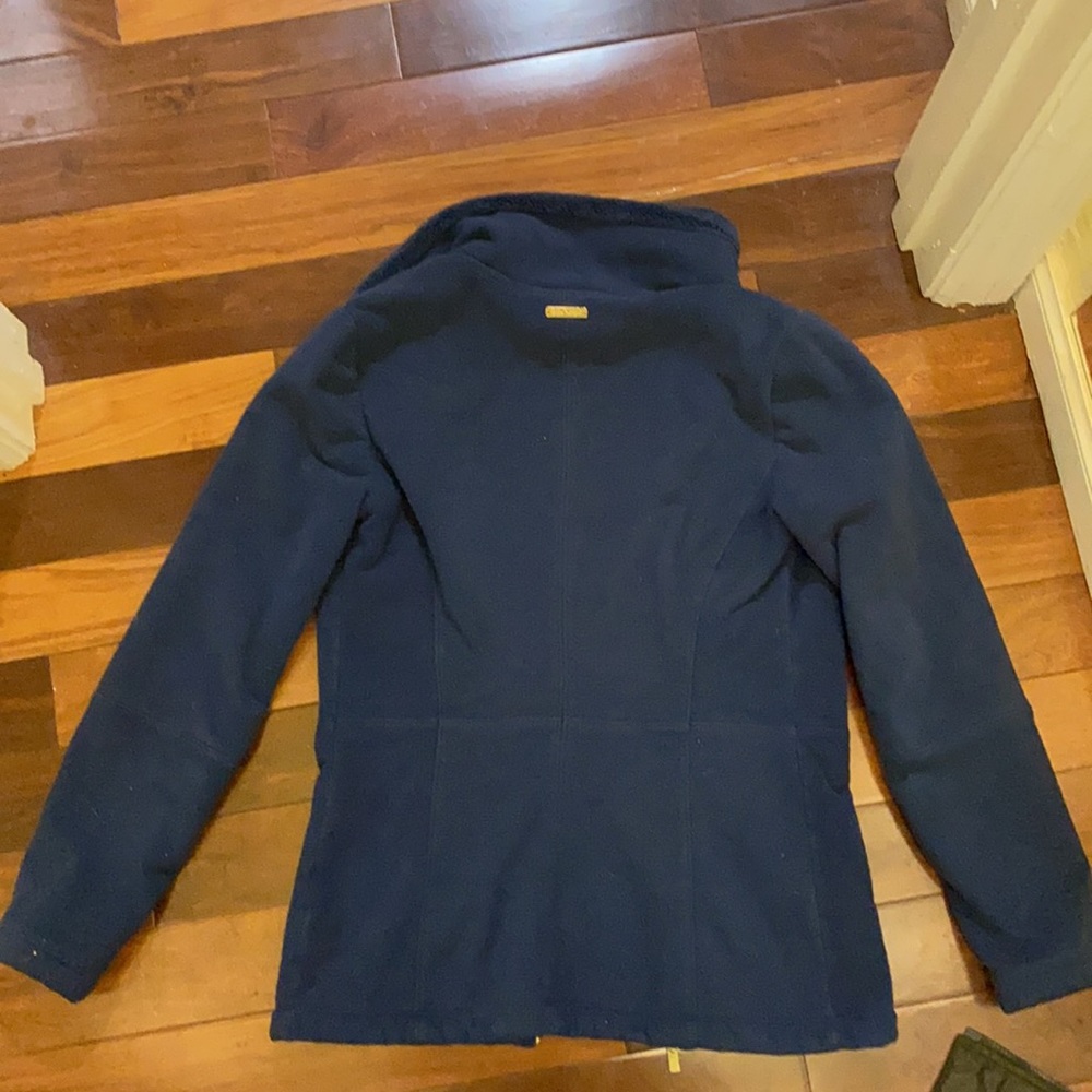 Lilly Pulitzer Fleece Jacket used sz XS Navy - Picture 3 of 4